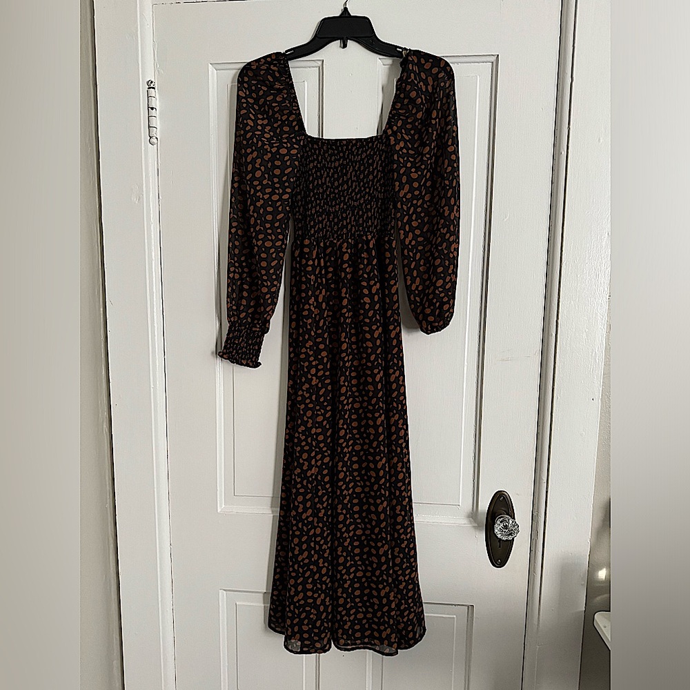 OPT Classic Smocked Maxi Dress